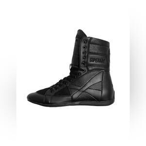 Superare Oly Mis Boxing Lace Up Shoes Black Lace Up Size 8.5 NIB